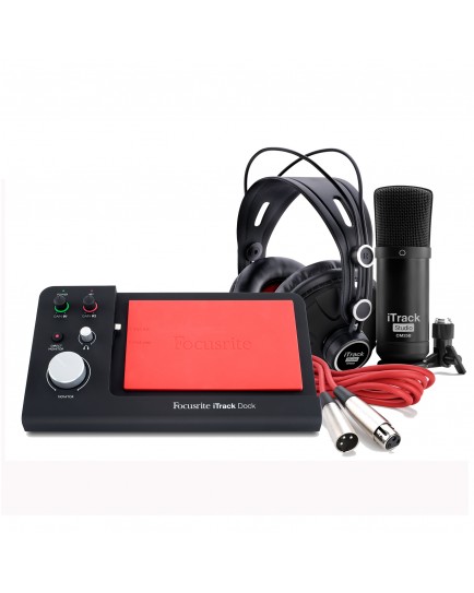 FOCUSRITE ITRACK DOCK STUDIO PACK RECORDING BUNDLE WITH ITRACK DOCK